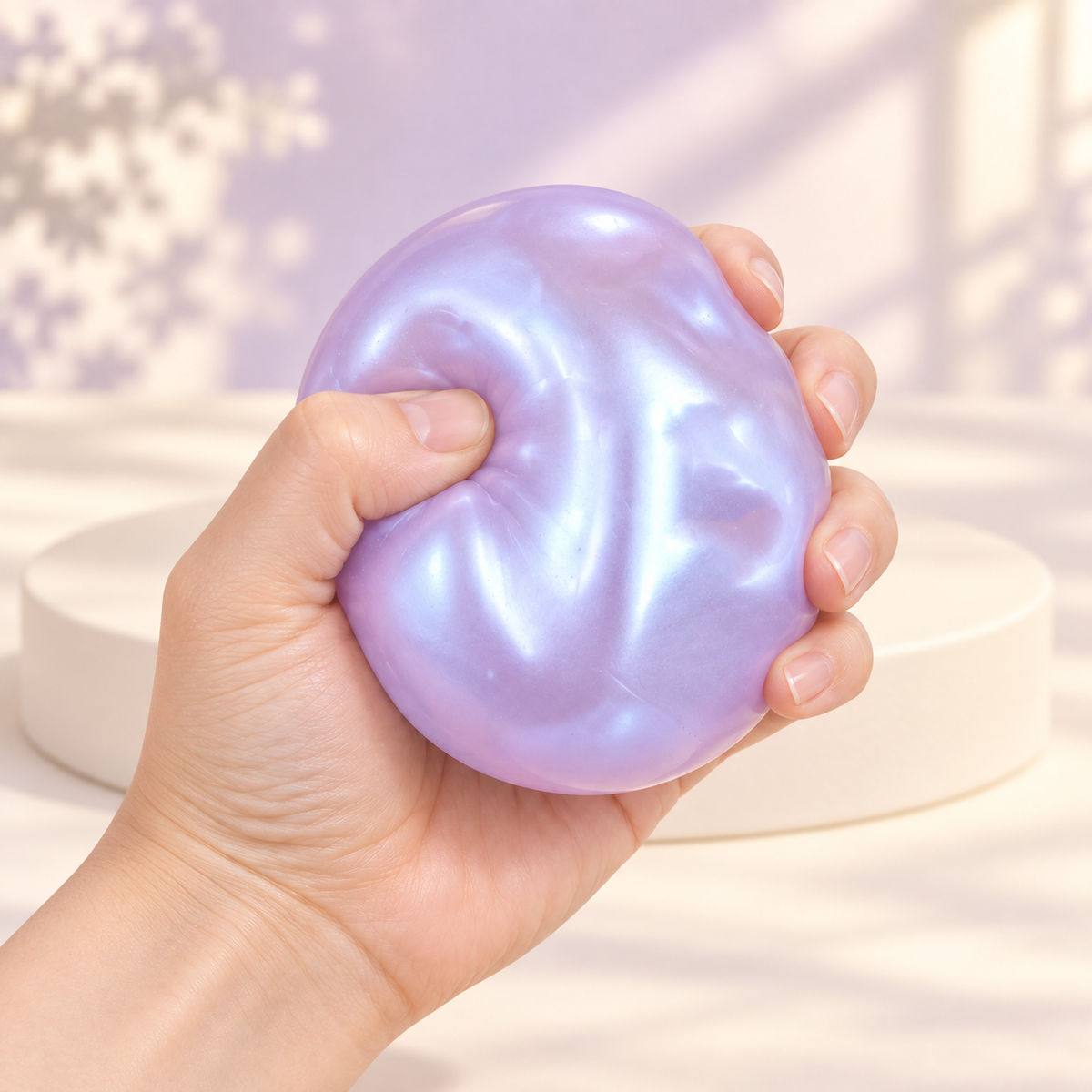 Pearl Coloured Coconut Oil Squishy