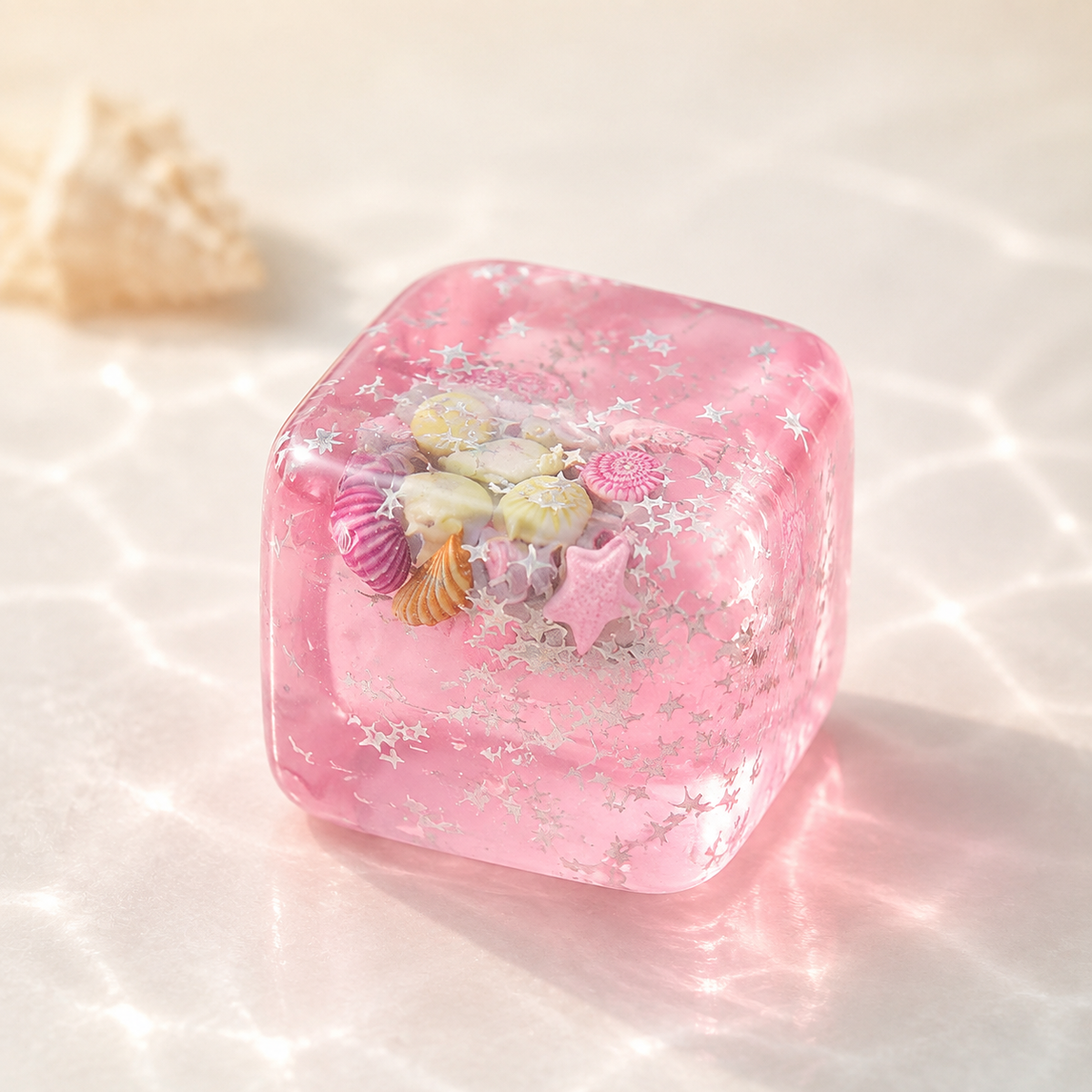 Sea Shell Cube Squishy