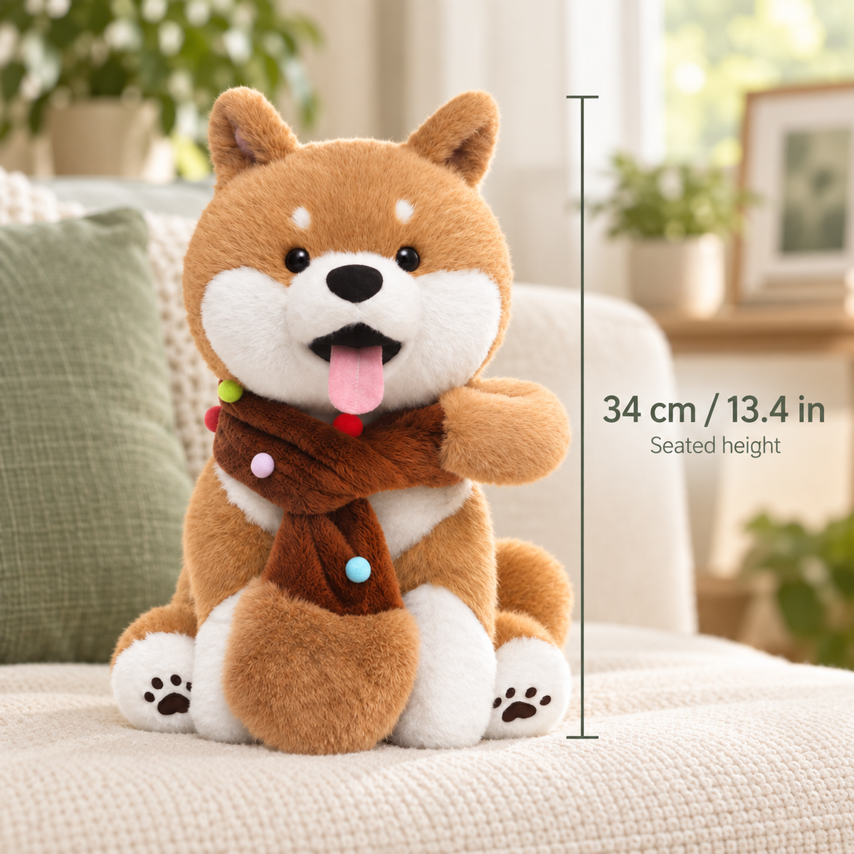 Shiba Inu with Scarf Plush