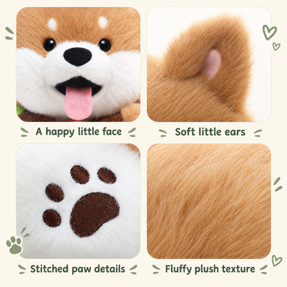 Shiba Inu with Scarf Plush