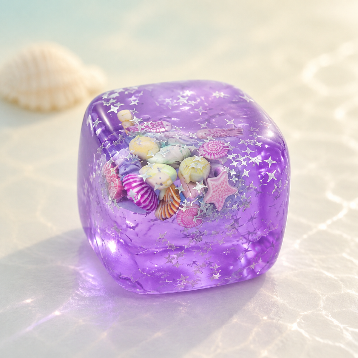 Sea Shell Cube Squishy