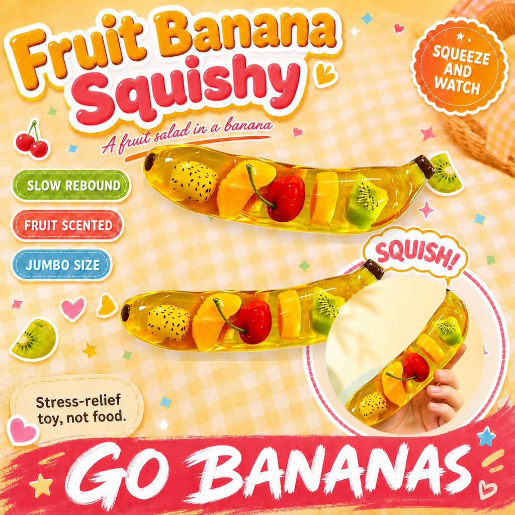 Fruit Banana Squishy - product gallery photo 1