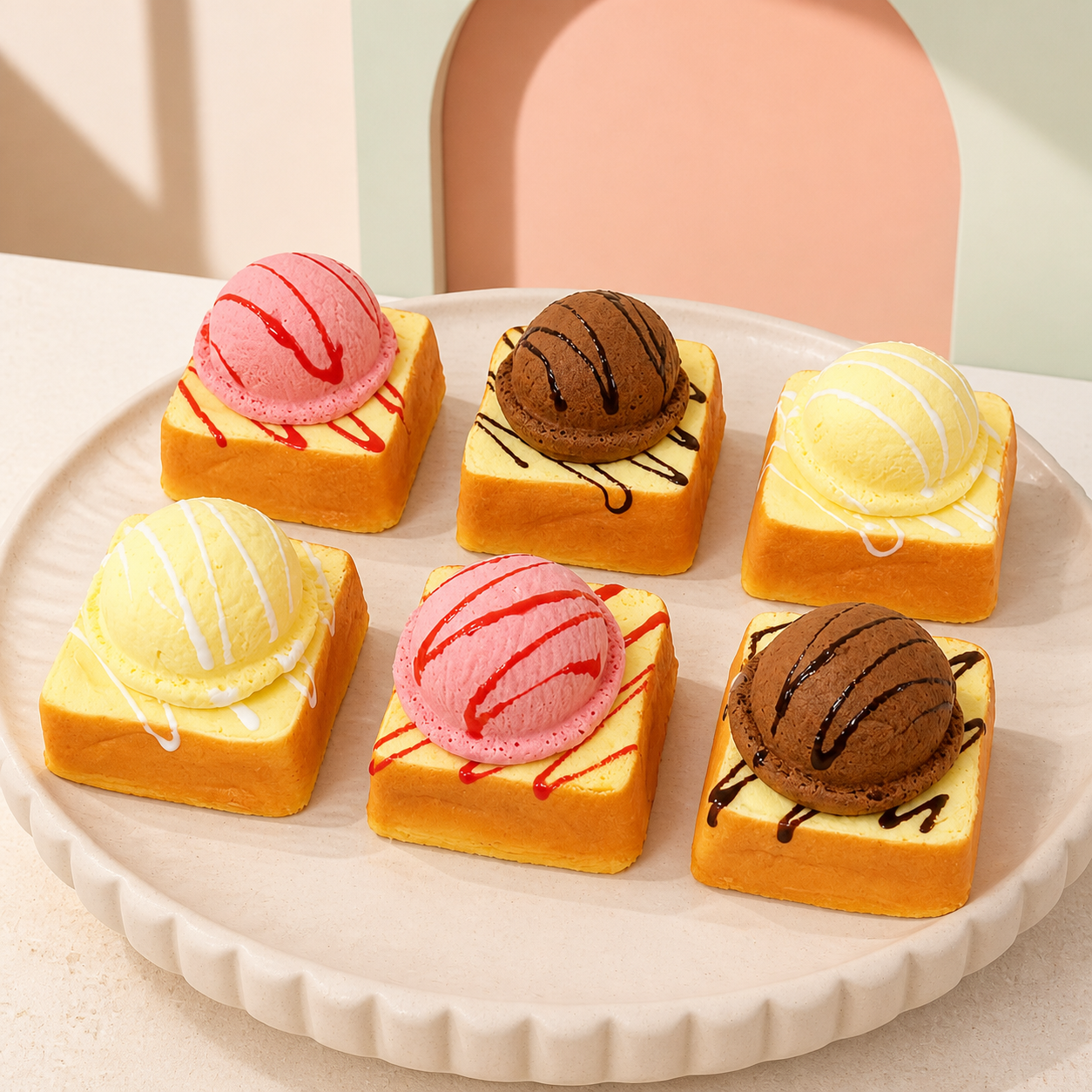 Ice Cream Toast Squishy - product gallery photo 8