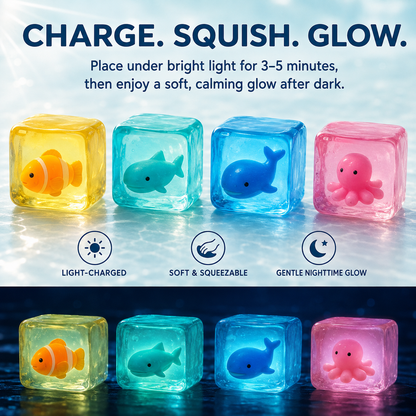 Glow-in-the-Dark Ocean Animal Cubes