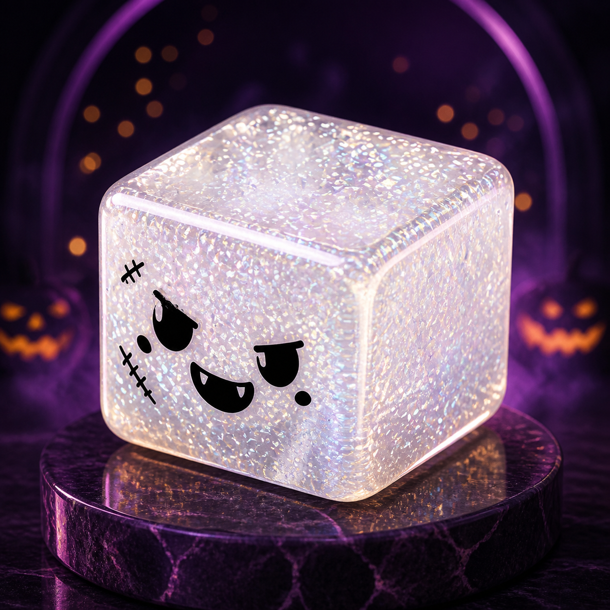 Halloween Face Cube Squishies - product gallery photo 3