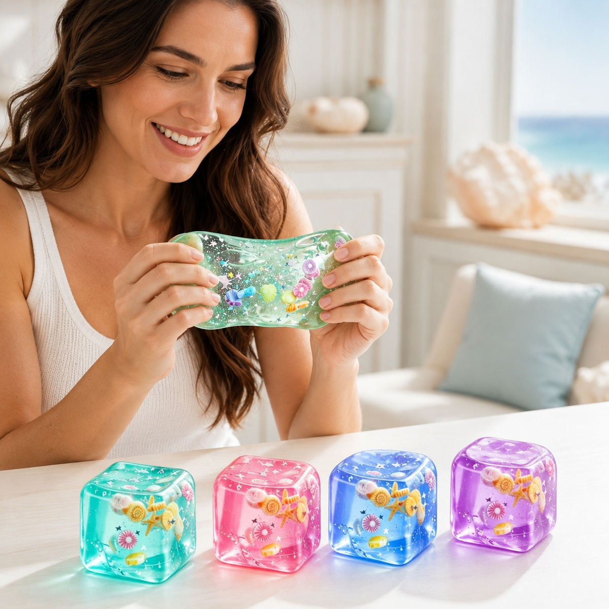 Sea Shell Cube Squishy