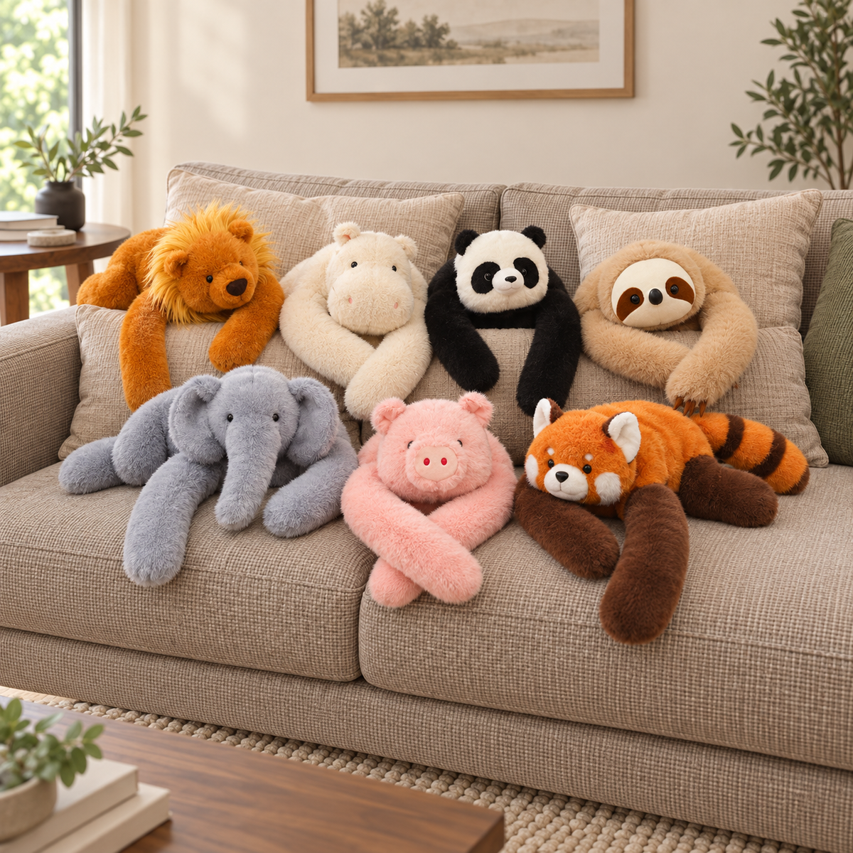Animal Plush Pillows