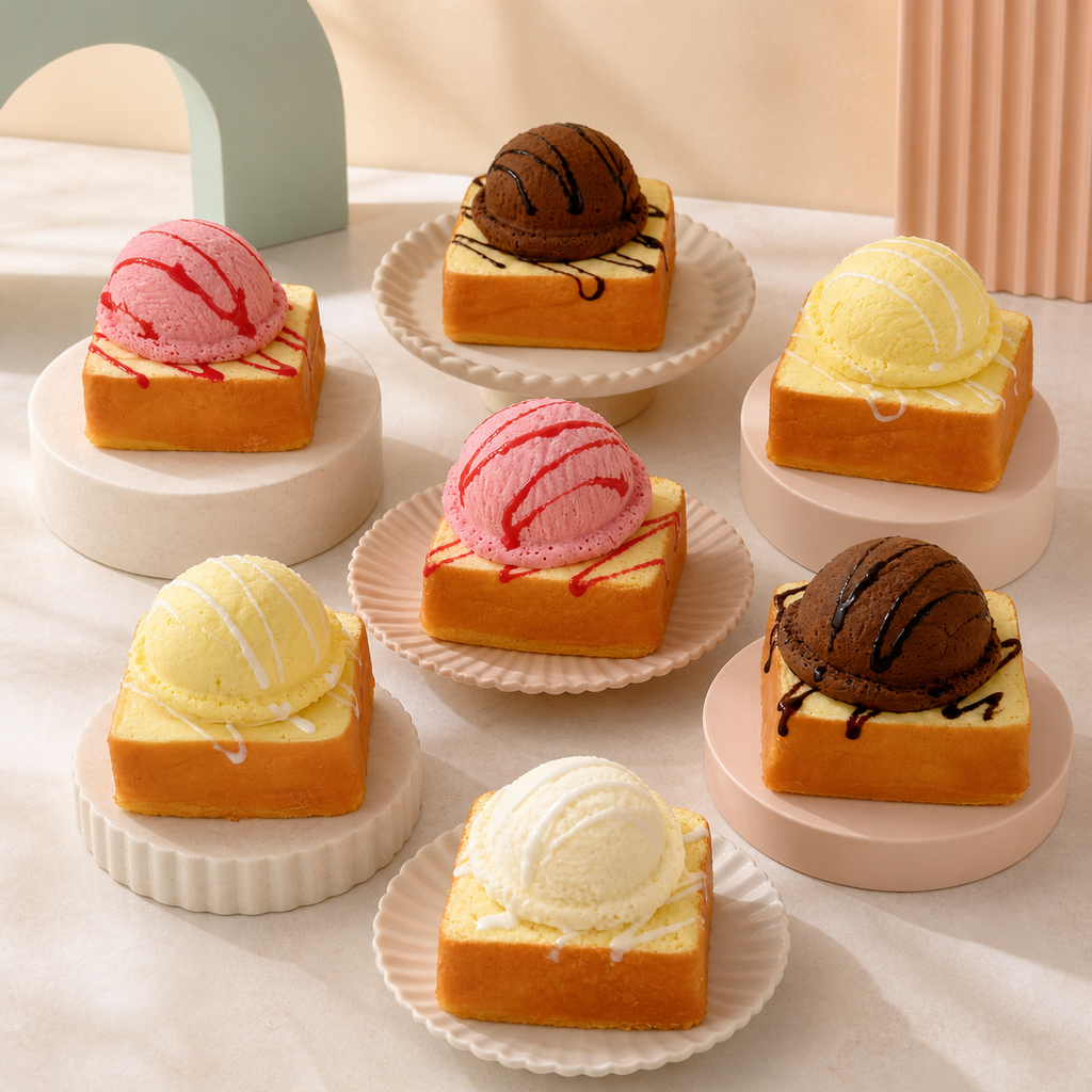 Ice Cream Toast Squishy - product gallery photo 2