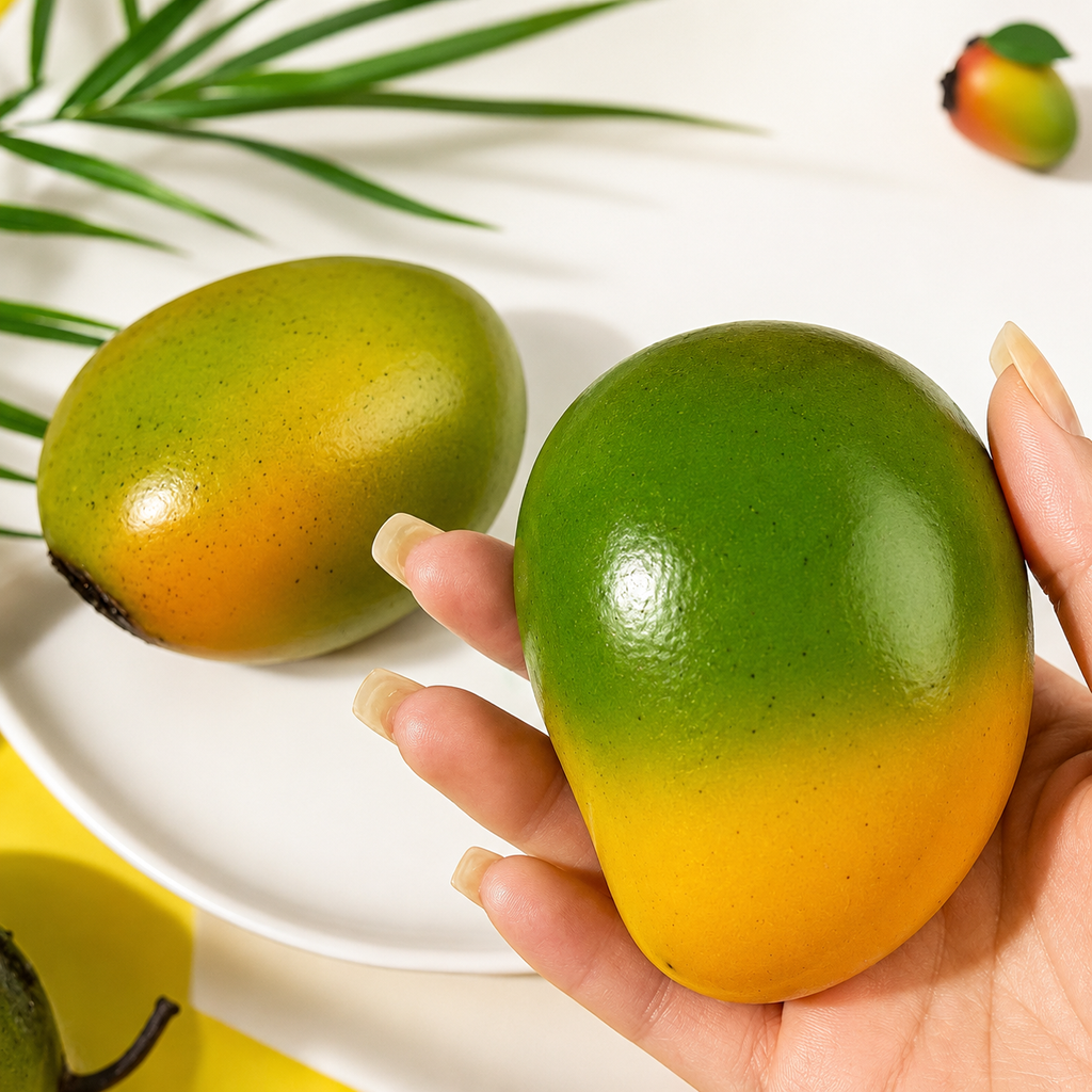 Color Changing Mango Squishy - detail view