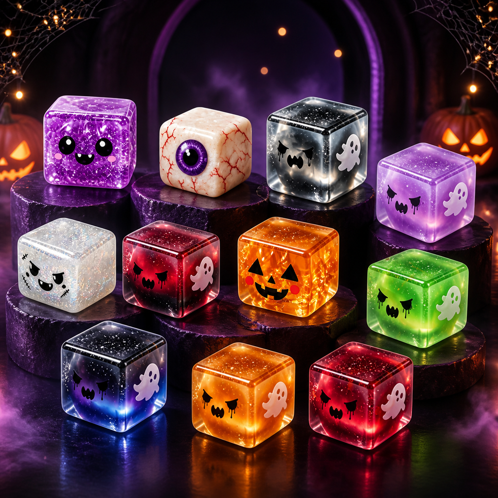 Halloween Face Cube Squishies - product gallery photo 13