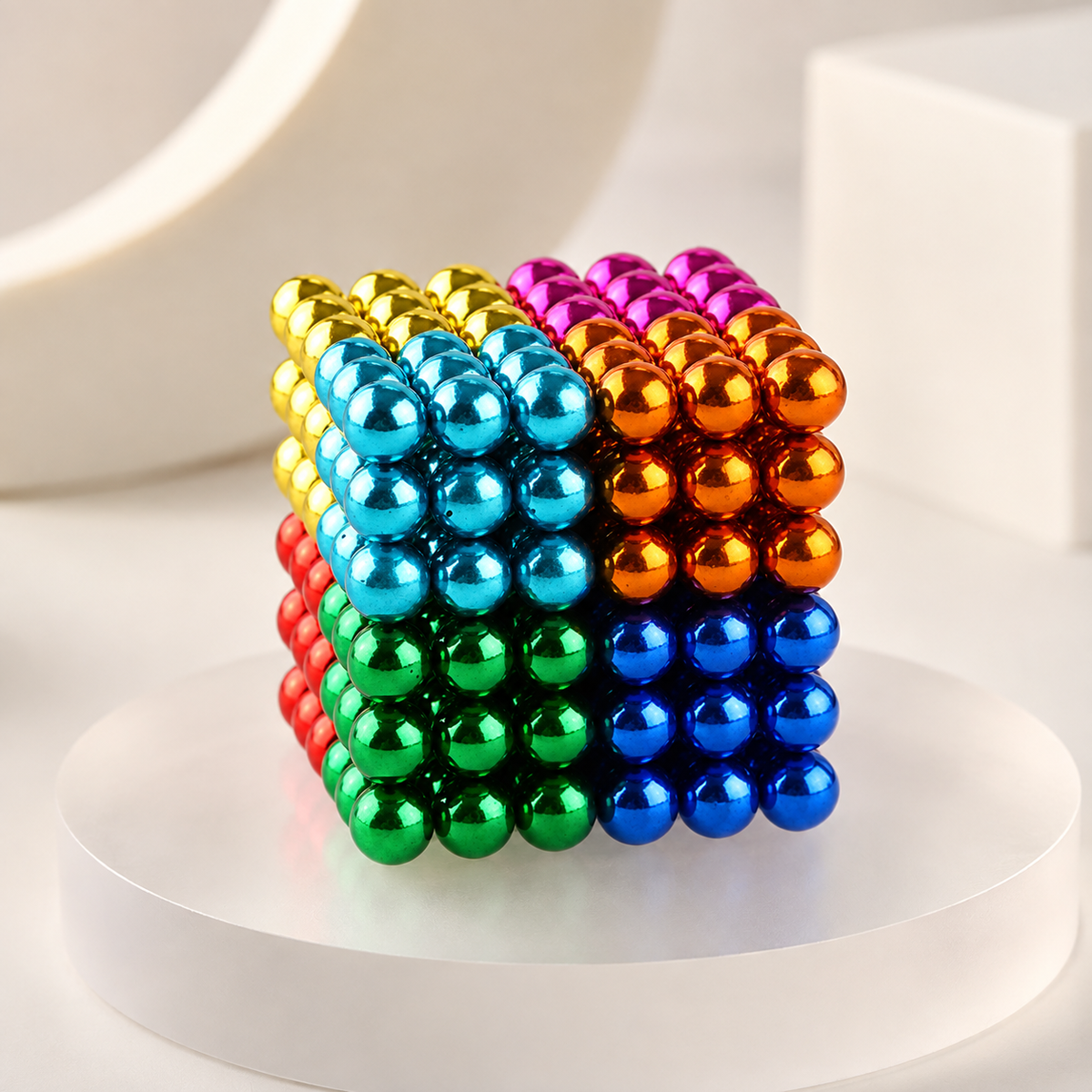 Magnetic Spheres Building Blocks