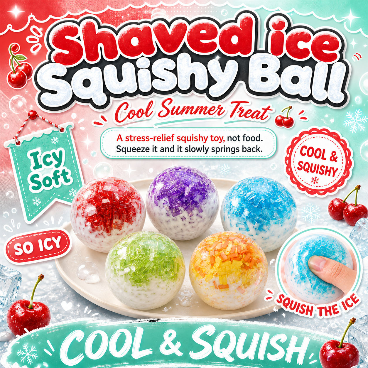 Shaved Ice Squishy Ball