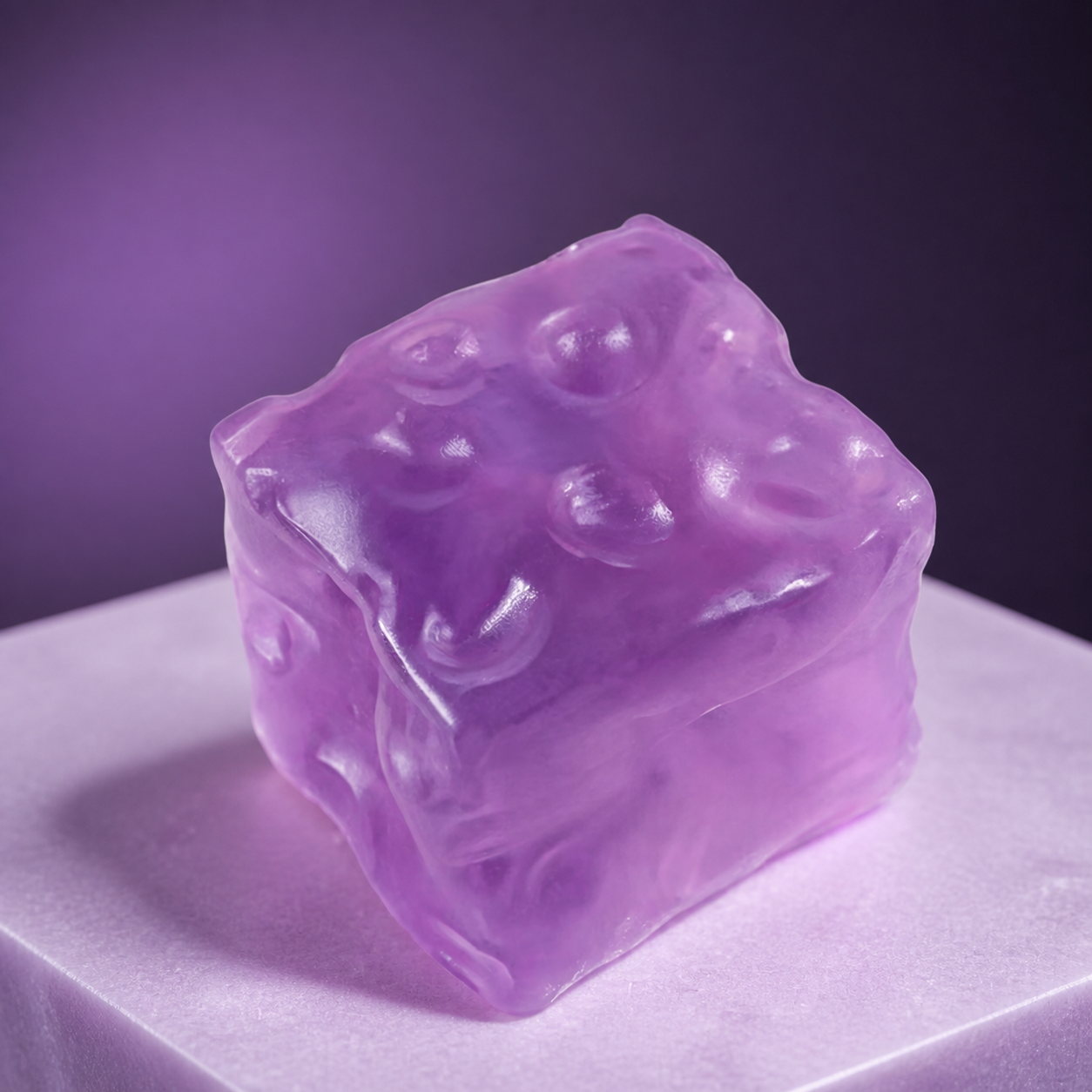 Jelly-Filled Transparent Cheese Cube - product gallery photo 5