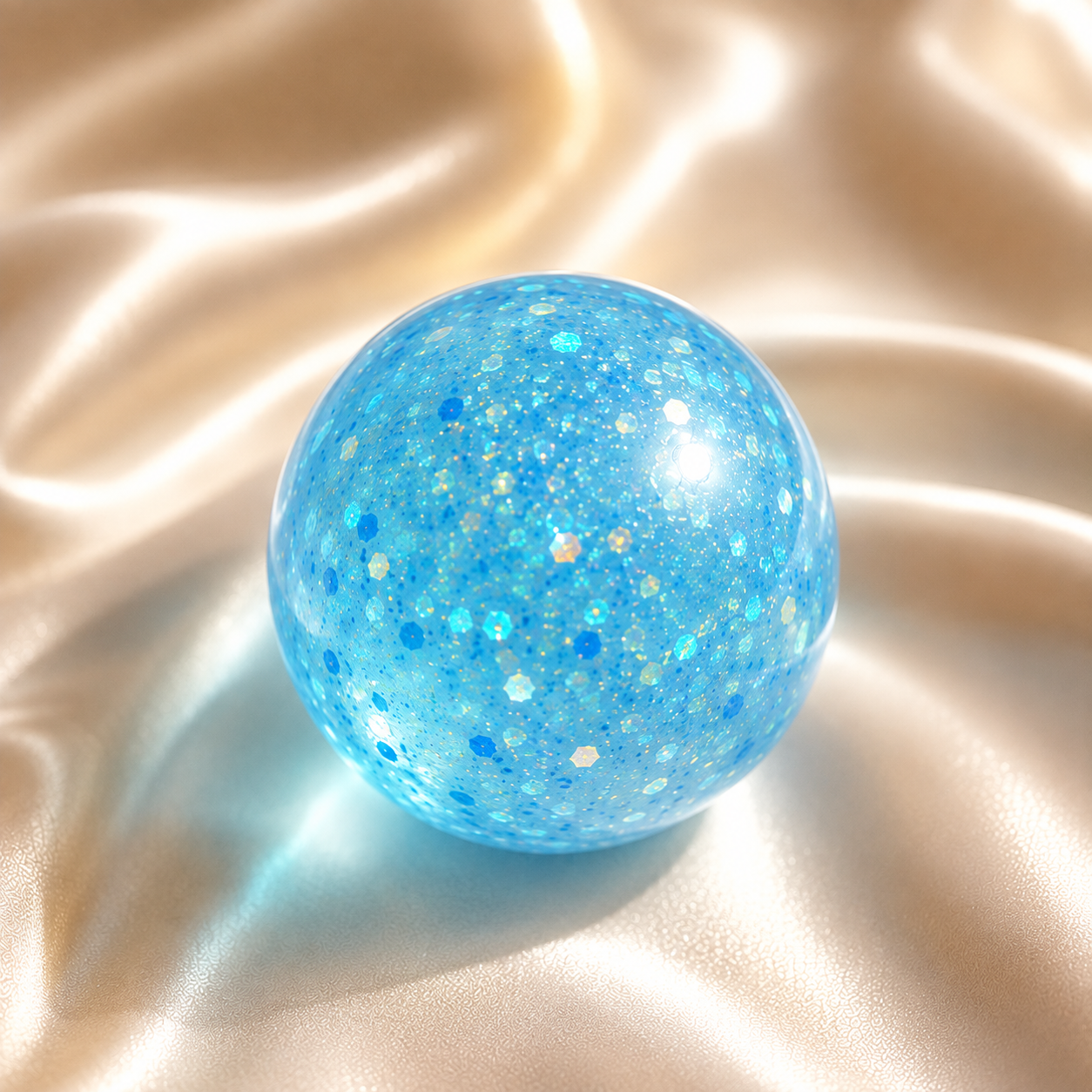 Glitter Squishy Balls - detail view