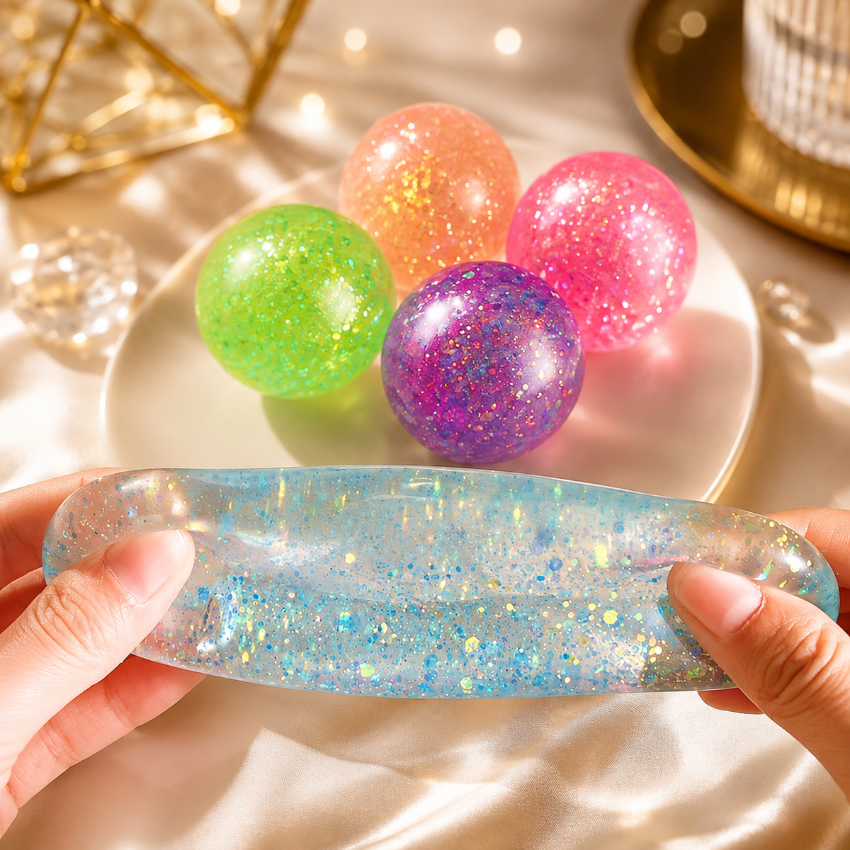 Glitter Squishy Balls - product gallery photo 8