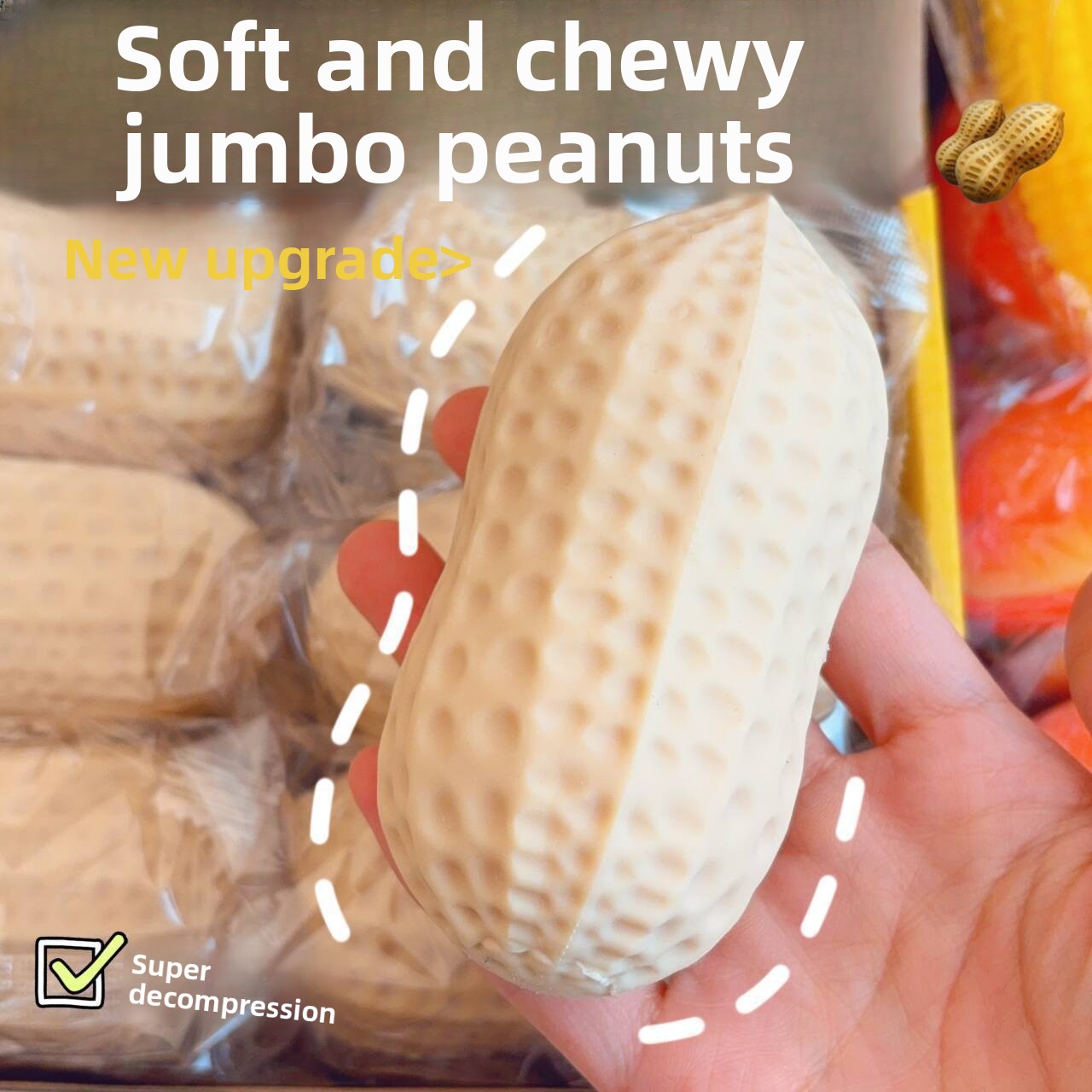 Jumbo Peanut Squishy