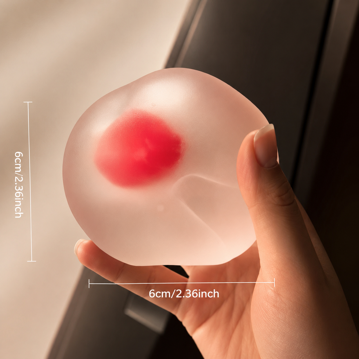 Strawberry Mochi Squishy - alternate view