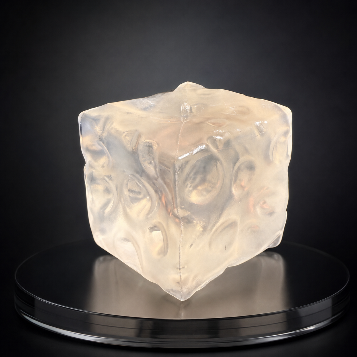 Jelly-Filled Transparent Cheese Cube - product gallery photo 4