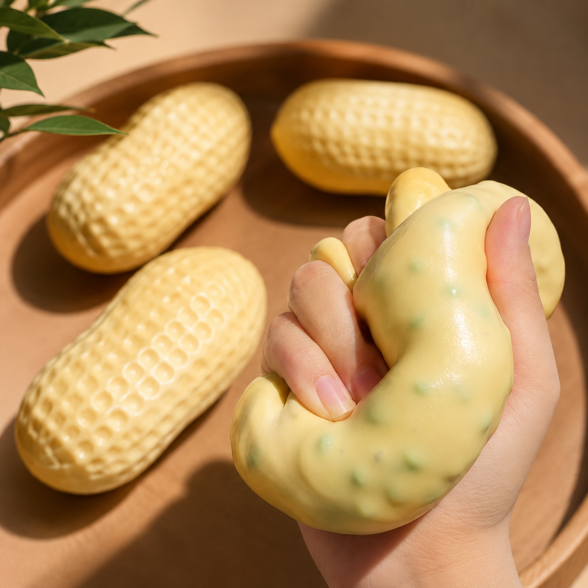 Crunchy Peanut Squishy - detail view