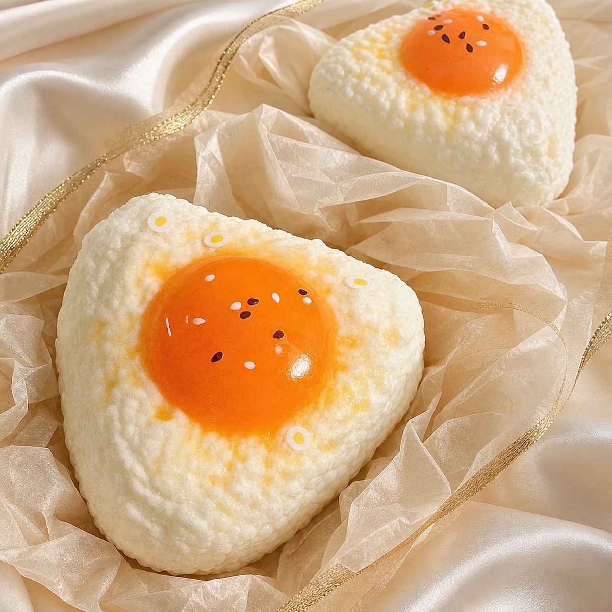 Egg Yolk Rice Ball Squishy - detail view