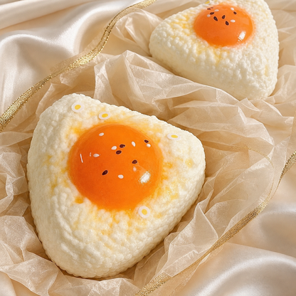Egg Yolk Rice Ball Squishy - detail view