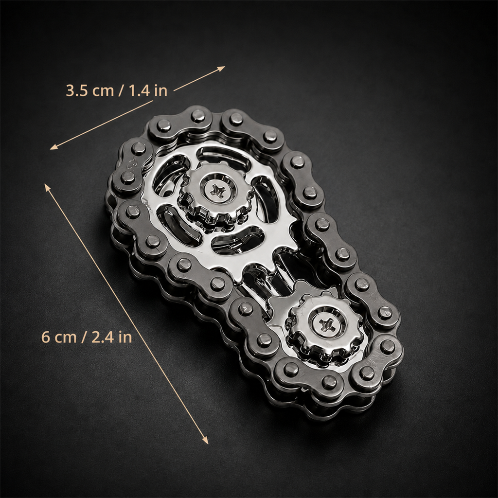 Chain Gear dimensions in cm and inches