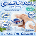 Crunchy Soap Squishy — soft soap-shaped stress toy that crackles when squeezed, S&S Village poster
