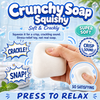 Crunchy Soap Squishy poster - soft soap-shaped stress toy