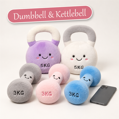 Dumbbell & Kettlebell Plush - S&S Village