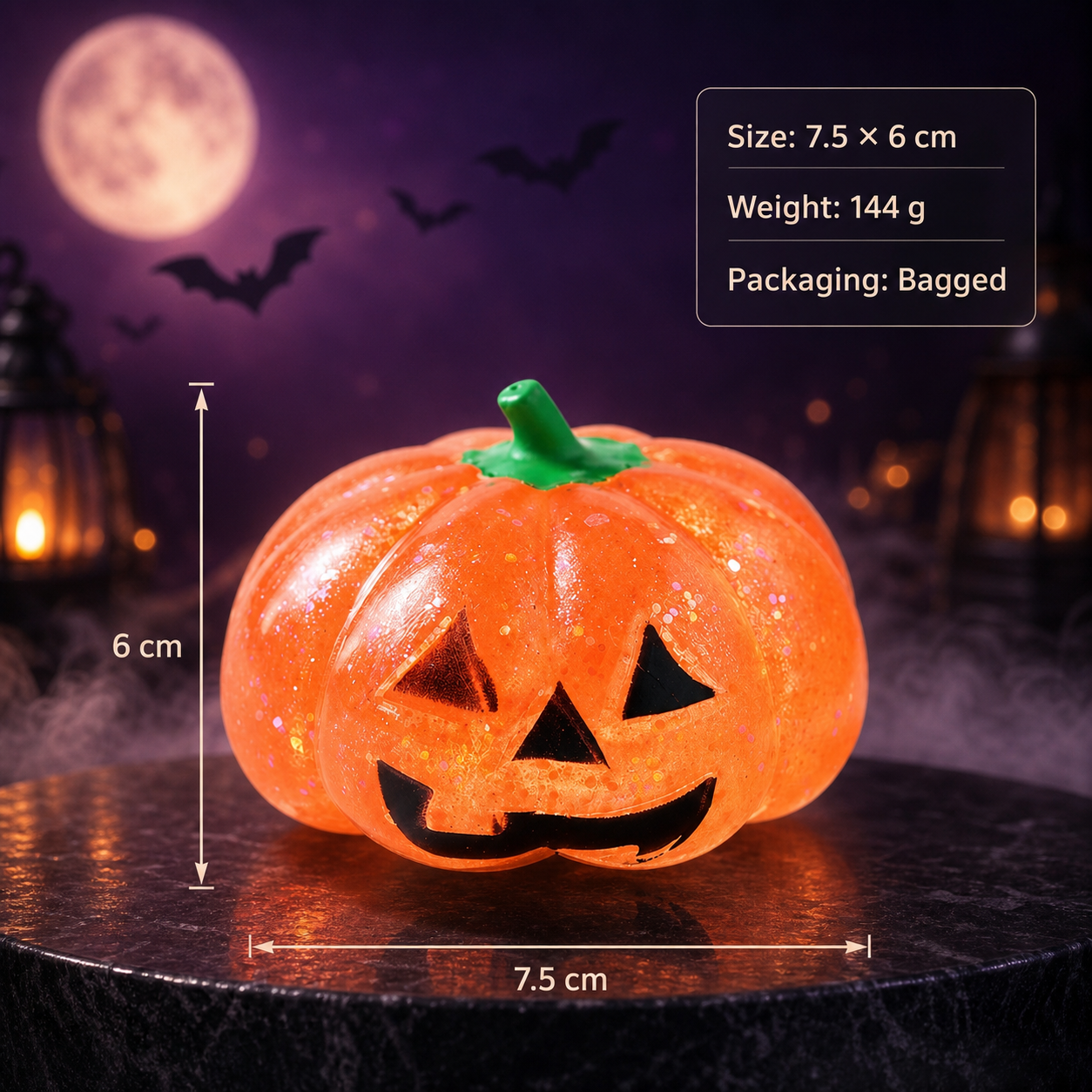 Halloween Pumpkin Head Squishies