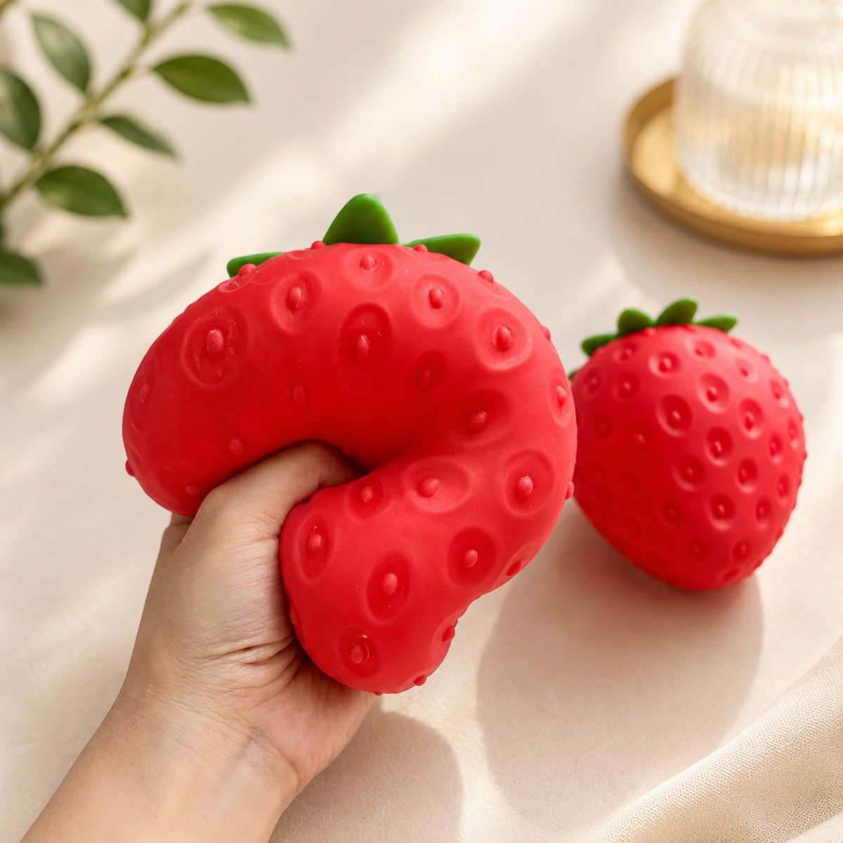 Jumbo Strawberry Squishy - detail view