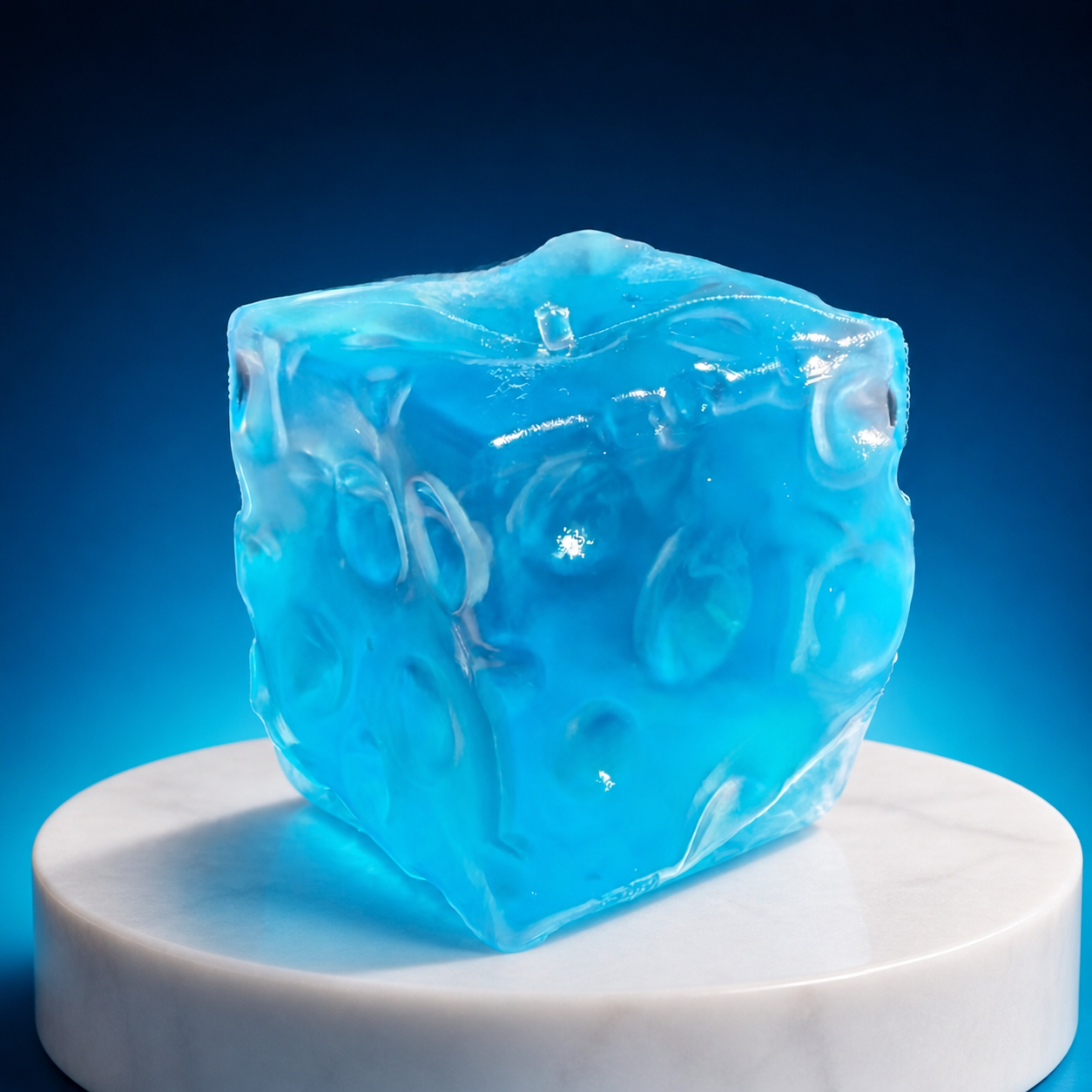 Jelly-Filled Transparent Cheese Cube - product gallery photo 7