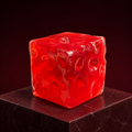 Jelly-Filled Transparent Cheese Cube
