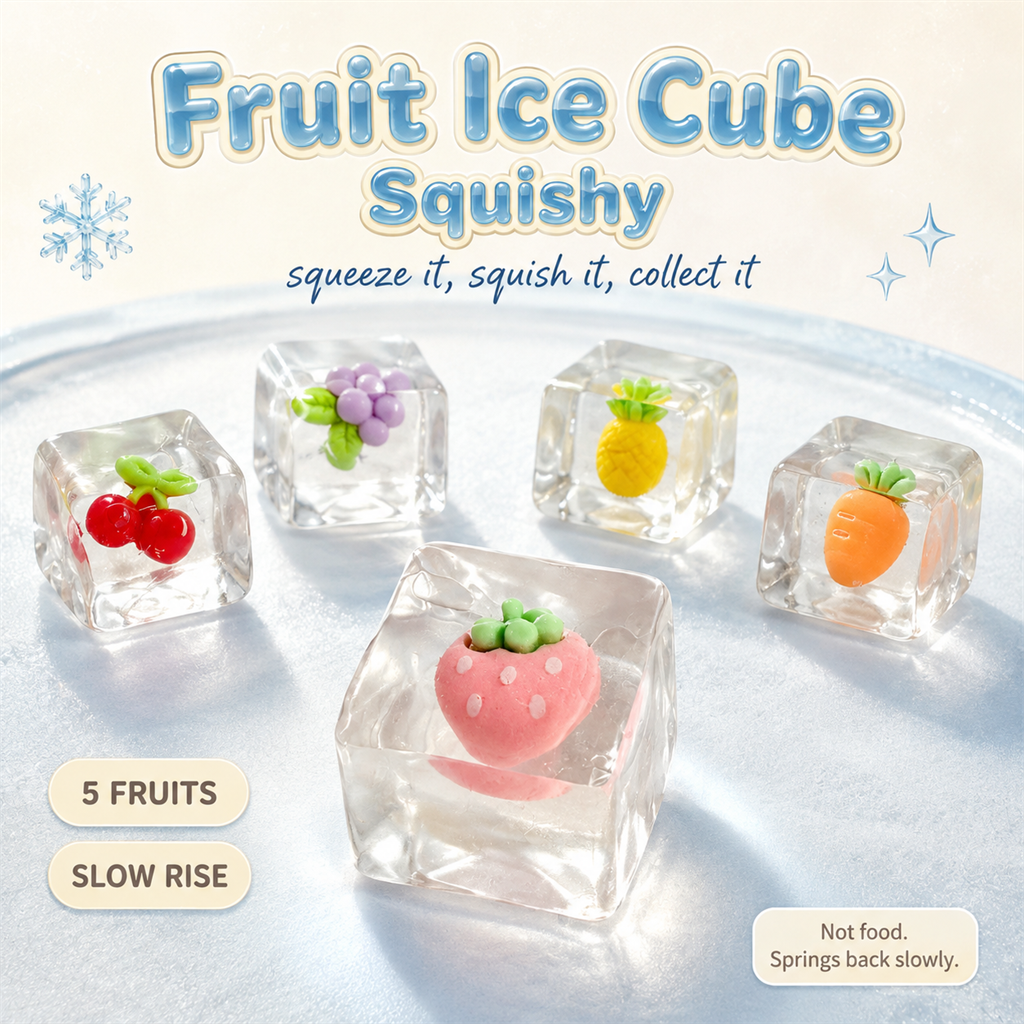 Fruit Ice Cube Squishy hero poster