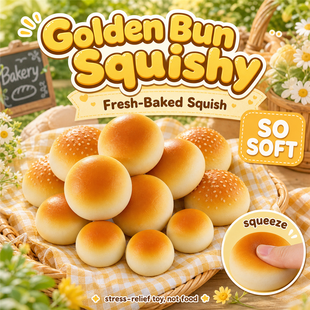 Golden Bun Squishy poster