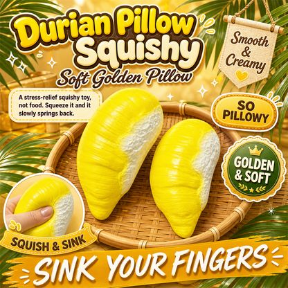 Golden Pillow Durian Squishy hero