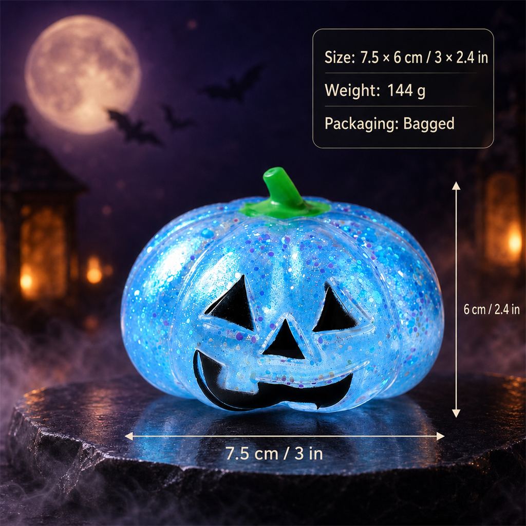 Halloween Pumpkin Head Squishies - alternate view