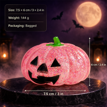 Halloween Pumpkin Head Squishies - detail view