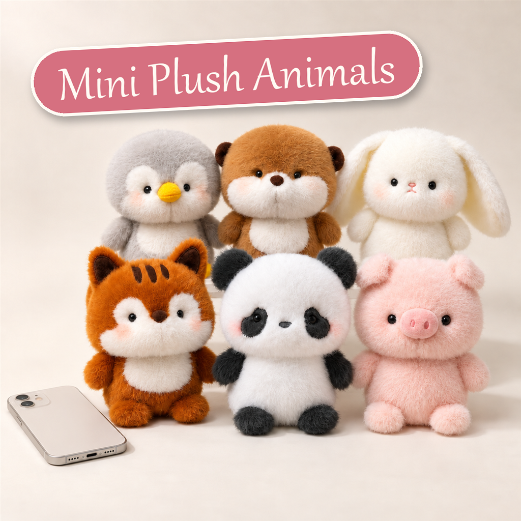 Mini Plush Animals - S&S Village