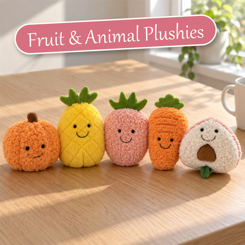 Fruit & Animal Plushies - S&S Village