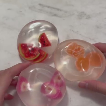 Coconut Oil Fruit Squishy Balls